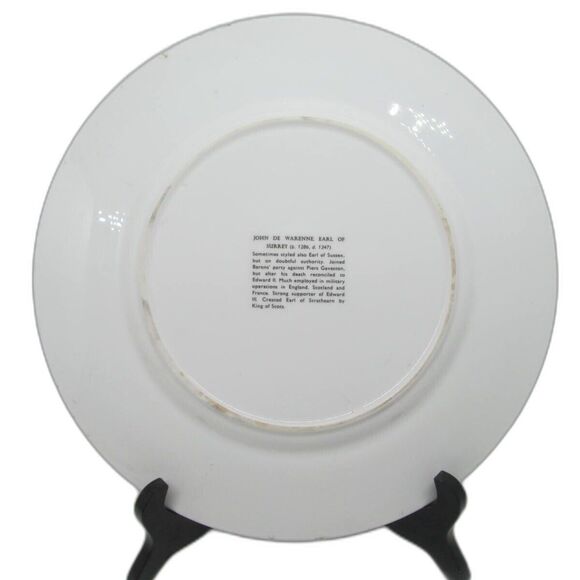 Rosina Wachtmeister RWL London John-De-Warenne Earl Of Surry 10 5/8" Plate - Picture 4 of 6